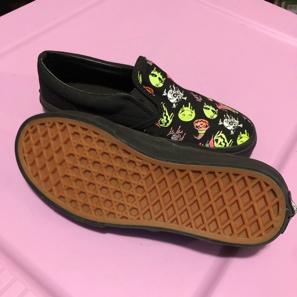 Vans Halloween/Glow In The Dark Classic Slip On Kids size 2 - Picture 4 of 5